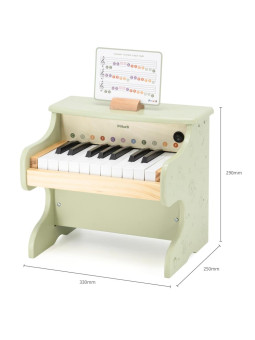 Viga Pianino Zielone Nauka Gry