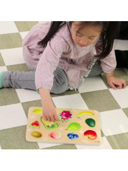 Classic World Drewniana Układanka Owoce