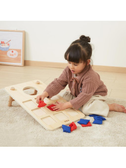 Viga Gra Zręcznościowa 2w1 Kółko i Krzyżyk + Cornhole - Rzut Do celu