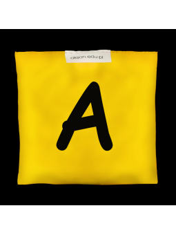 Woreczek gimnastyczny z literką A - szkolny Akson