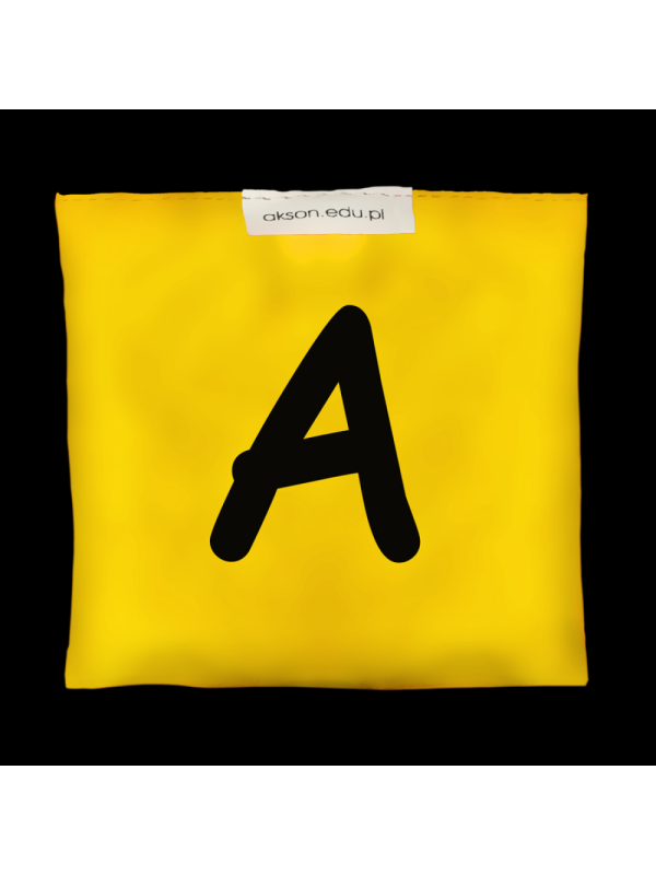 Woreczek gimnastyczny z literką A - szkolny Akson Woreczek gimnastyczny z literką A - szkolny Akson