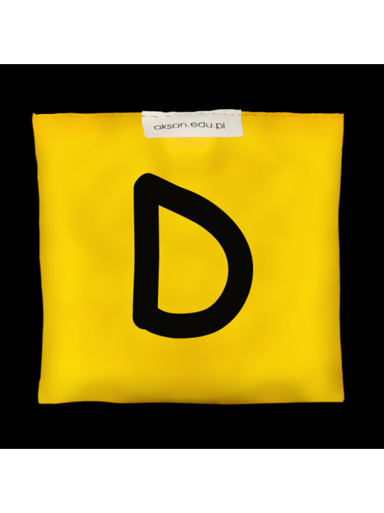 Woreczek gimnastyczny z literką D - szkolny Akson