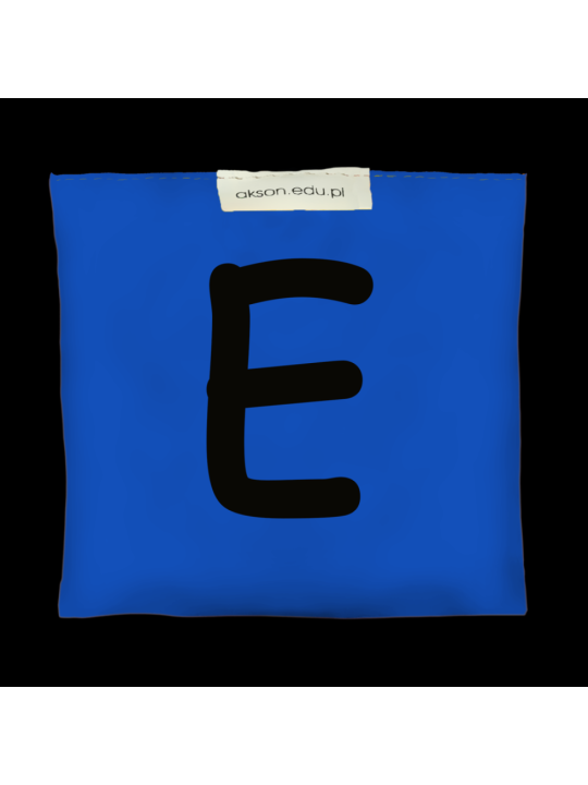 Woreczek gimnastyczny z literką E - szkolny Akson Woreczek gimnastyczny z literką E - szkolny Akson