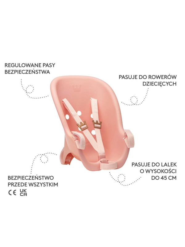 Fotelik rowerowy dla lalki zabawka dla dzieci nauka bezpieczeństwa Skrallan Fotelik rowerowy dla lalki zabawka dla dzieci nauka bezpieczeństwa Skrallan