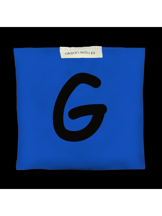 Woreczek gimnastyczny z literką G - szkolny Akson Woreczek gimnastyczny z literką G - szkolny Akson
