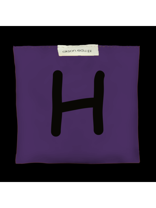 Woreczek gimnastyczny z literką H - szkolny Akson Woreczek gimnastyczny z literką H - szkolny Akson