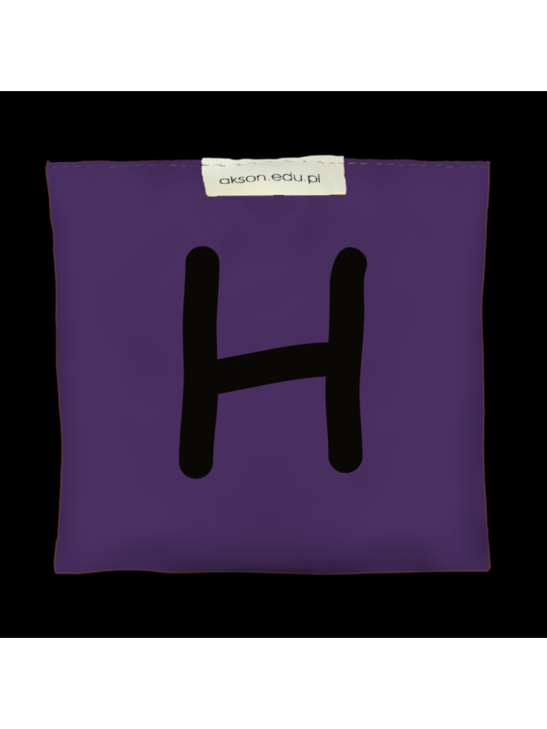 Woreczek gimnastyczny z literką H - szkolny Akson Woreczek gimnastyczny z literką H - szkolny Akson