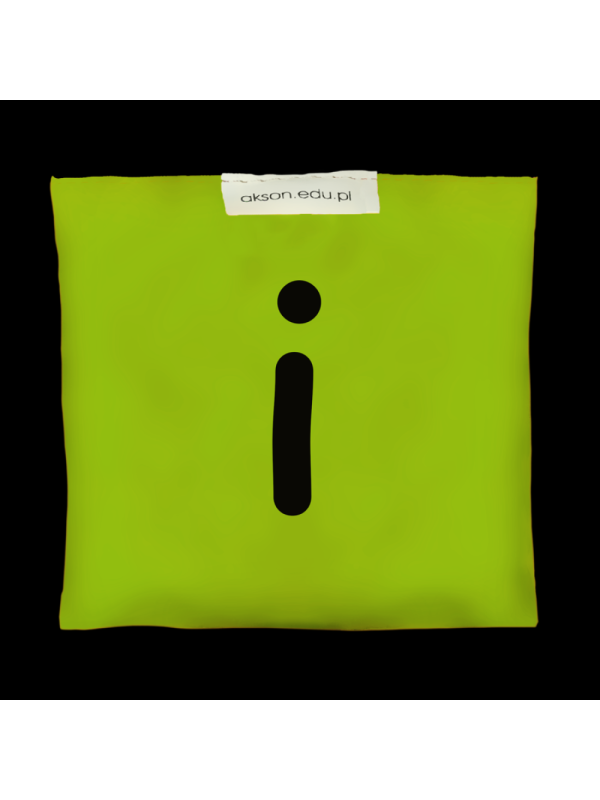 Woreczek gimnastyczny z literką I - szkolny Akson Woreczek gimnastyczny z literką I - szkolny Akson