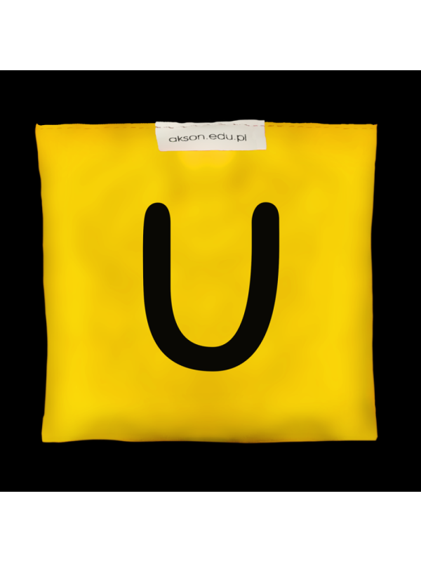 Woreczek gimnastyczny z literką U - szkolny Akson Woreczek gimnastyczny z literką U - szkolny Akson