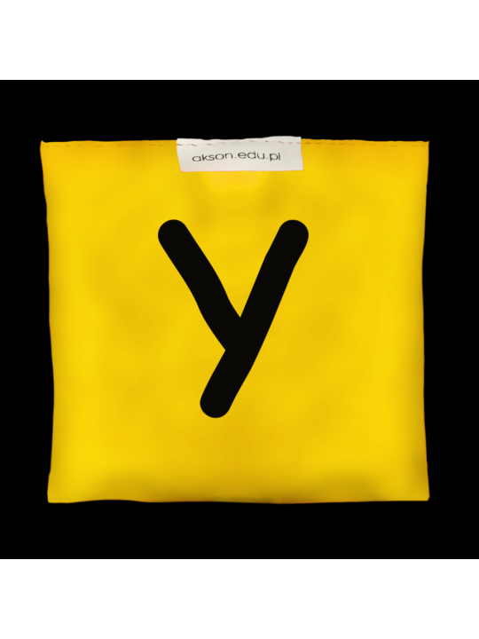 Woreczek gimnastyczny z literką Y - szkolny Akson Woreczek gimnastyczny z literką Y - szkolny Akson