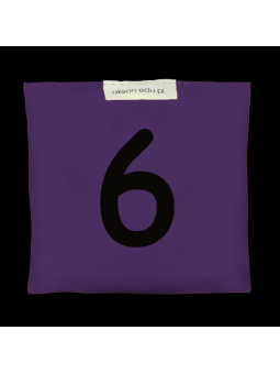 Woreczek gimnastyczny z CYFERKĄ 6 - szkolny Akson