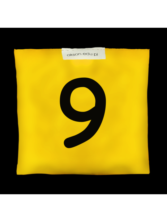 Woreczek gimnastyczny z CYFERKĄ 9 - szkolny Akson Woreczek gimnastyczny z CYFERKĄ 9 - szkolny Akson