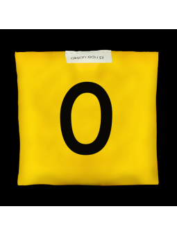 Woreczek gimnastyczny z CYFERKĄ 0 - szkolny Akson