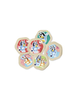 Drewniana gra edukacyjna memory, zabawka dla dzieci, zestaw, gry, Bluey