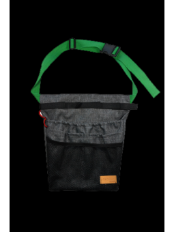 Organizer animatora mały szary z zielonym paskiem