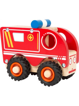 Drewniany ambulans do zabawy dla dzieci