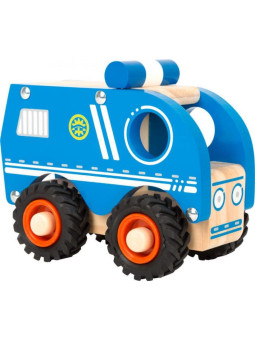 Drewniany radiowóz do zabawy dla dzieci