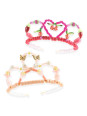 Zestaw tworz. biżuterii 2 TIARY różowy  DJ00039