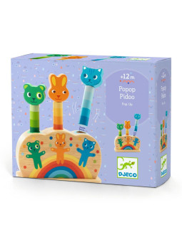 Drewniana zabawka dopasowywani kotki Pipop DJ06300