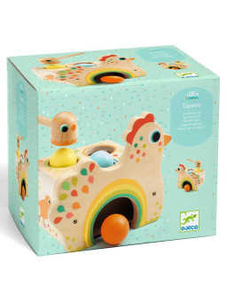 Drewniana wbijanka kurka z młoteczkiem DJ06305