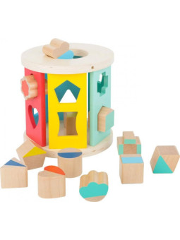 Zabawka sorter drewniany z kształtami i kolorami small foot design -drewniany sorter dla rocznego dziecka