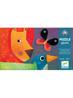 Puzzle PARADA ZWIERZĄT 1,33m 36elementów DJ07171