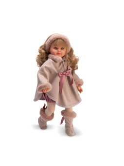 Lalka Pepa w płaszczu Asi 0287930 - Dziewczynka, 57 cm, Brzuszek: Miękki, Kolor oczu: Niebieski, Kolor włosów: Blond