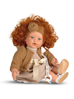 Lalka Susi śmiejąca się Magic Baby 47026 - Dziewczynka, 47 cm, Brzuszek: Miękki, Kolor oczu: Niebieski, Kolor włosów: Rudy