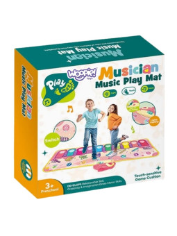 WOOPIE Mata Muzyczna XXL Dinusie 2w1 Pianinko 8 Melodii 110cm