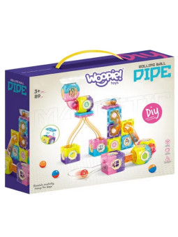 WOOPIE Klocki Magnetyczne Tor Kulkowy 89 el.