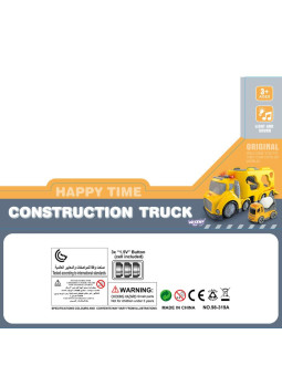 WOOPIE Duża Żółta Laweta City Truck Efekty Dźwiękowe i Świetlne