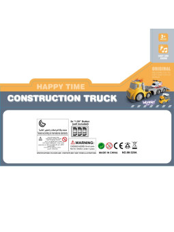 WOOPIE Żółta Laweta City Truck Efekty Dźwiękowe i Świetlne