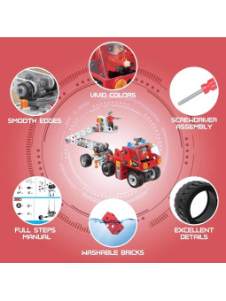 WOOPIE Zestaw Konstrukcyjny Creator City Fire Brigade