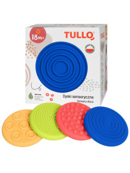 Dyski sensoryczne  4szt. różne faktury