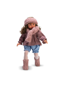 Lalka Pepa Asi 0287950 - Dziewczynka, 57 cm, Brzuszek: Miękki, Kolor oczu: Niebieski, Kolor włosów: Brązowy