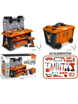 WOOPIE Mobilna Skrzynia Na Narzędzia Warsztat 2w1 65 el.