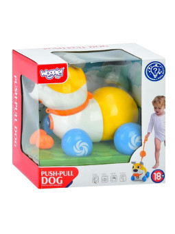 WOOPIE Interaktywny Piesek 2w1 Pchacz Szczekający 360° 6m+