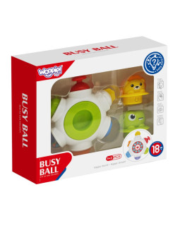 WOOPIE BABY Kosmiczna Rakieta Aktywności - Edukacyjna Kostka Sensoryczna 18m+