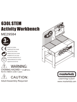 MASTERKIDZ Drewniany Warsztat XXL Montessori STEM z Narzędziami