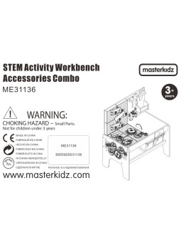 MASTERKIDZ Zestaw Akcesoriów do Stołu Warsztatowego STEM 111 el.