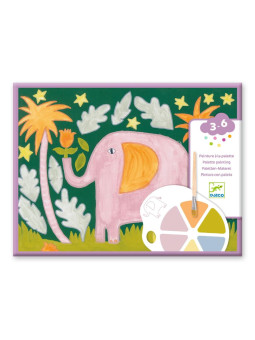 Malowanie z paletą farb DZIKIE ZWIERZĘTA DJ09132