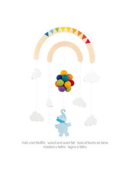 Mobile, elephant on the journey