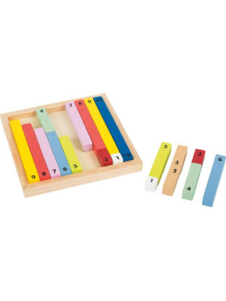 Patyczki do nauki liczenia small foot design - zabawka drewniana, zabawka edukacyjna dla 6 latka