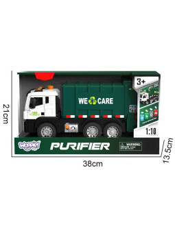 WOOPIE Śmieciarka Ciężarówka Segregacja Śmieci - skala 1:10