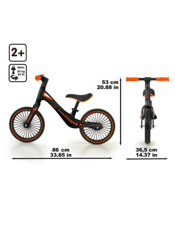 FEBER Rowerek Biegowy dla Dzieci Lekki Regulowne Siodełko