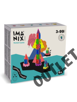 Imanix klocki magnetyczne ROCKET 64 elem. 350064