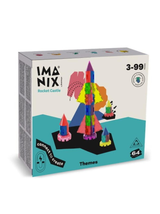 Imanix klocki magnetyczne ROCKET 64 elem. 350064