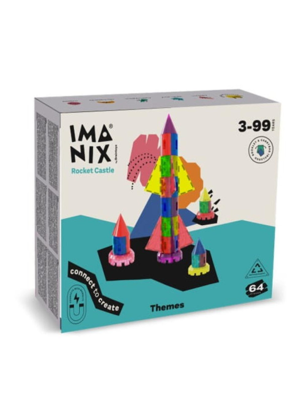 Imanix klocki magnetyczne ROCKET 64 elem. 350064