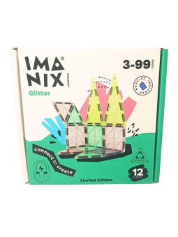 Imanix klocki magnetyczne GLITTER 12 elem. 350112