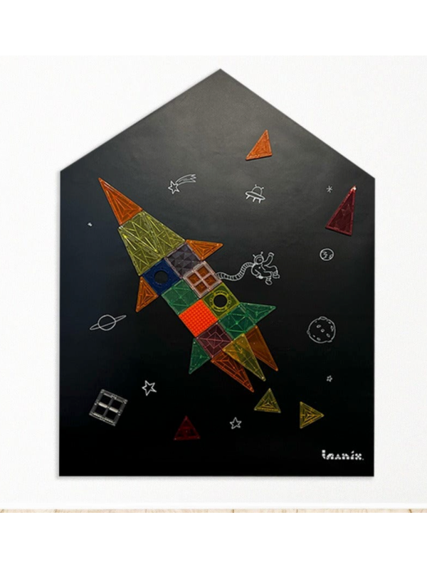Imanix czarna tablica magnetyczna 85x100 cm 350702